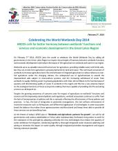 World Wetlands Day 2014 ARCOS Release